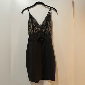 FashionNova Black Lace Bodycon mini dress